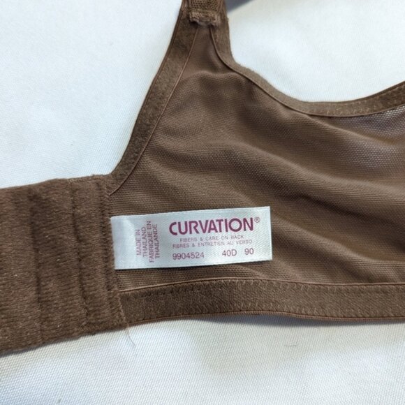 Curvation lightweight brown lace bra 40D - Picture 5 of 6